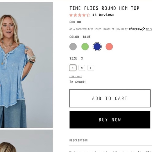 Three Bird Nest Time Flies Round Hem Top - Picture 12 of 12